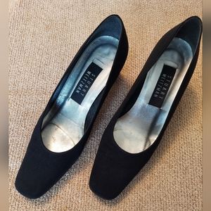 Stuart Weitzman "Anna" Black Peau Sze 7 med